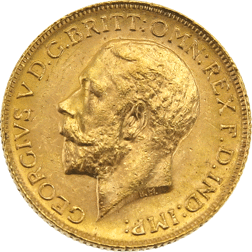 Pre-Owned 1911 Canada Mint George V Full Sovereign Gold Coin