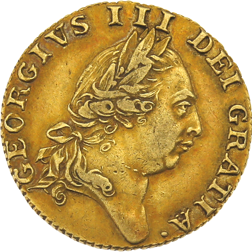 Pre-Owned 1787 UK George III Spade Guinea Gold Coin