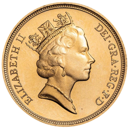 Pre-Owned 1993 UK Elizabeth II Proof Design Double Sovereign Gold Coin