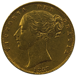 Pre-Owned 1857 London Mint Victoria Young Head 