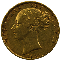 Pre-Owned 1861 London Mint Victoria Young Head 