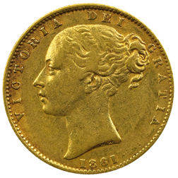 Pre-Owned 1861 London Mint Victoria Young Head