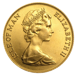 Pre-Owned Isle Of Man Half Sovereign Gold Coin - Mixed Dates