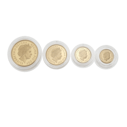 Pre-Owned 2002 UK Sovereign Proof Gold 4-Coin Set