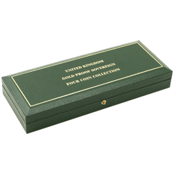 Pre-Owned 2002 UK Sovereign Proof Gold 4-Coin Set