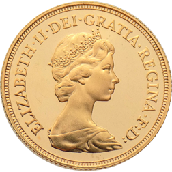 Pre-Owned 1980 UK Full Sovereign Proof Design Gold Coin