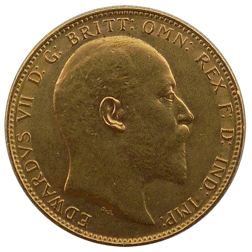 Pre-Owned 1905 Perth Mint Edward VII Full Sovereign Gold Coin