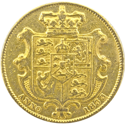 Pre-Owned 1833 London Mint William IV Full Sovereign Gold Coin