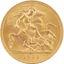 Pre-Owned 1932 London Mint George V Full Sovereign Gold Coin