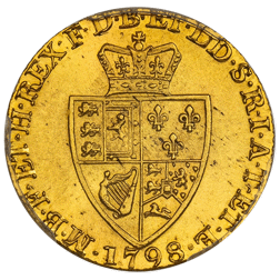 Pre-Owned 1798 UK George III Spade Guinea Gold Coin | Pre-Owned
