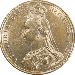 Pre-Owned 1888 London Mint Victoria Jubilee Head Full Sovereign Gold Coin