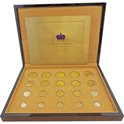 Pre-Owned UK Britannia QE II Classic Proof Gold Coin Collection (20 Coins)