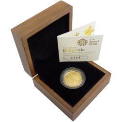 Pre-Owned 2008 UK Britannia 1/4oz Gold Proof Coin