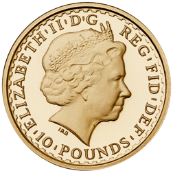 Pre-Owned 2004 UK Britannia 1/10oz Proof Gold Coin