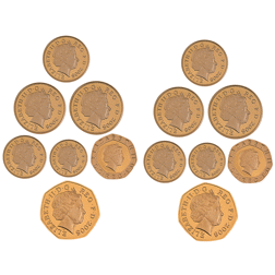 Pre-Owned UK Royal Shield of Arms and 2008 UK Emblems of Britain Proof Gold Coin Collection