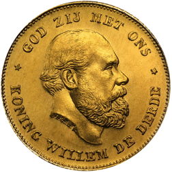 Pre-Owned Netherlands 10 Guilders Gold Coin - Mixed Dates