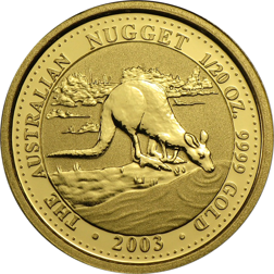 Pre-Owned 2003 Australian Nugget 1/20oz Gold Coin