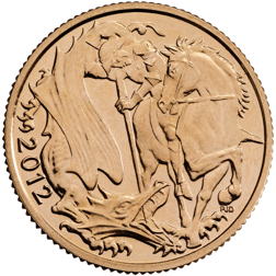 Pre-Owned 2012 UK Queen Elizabeth II's Diamond Jubilee Celebration Full Sovereign Gold Coin - Boxed
