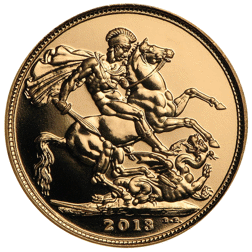 Pre-Owned 2013 UK The Royal Birth Celebration Sovereign Gold Coin - Boxed