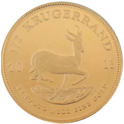 Pre-Owned 2013 South African Krugerrand 1/2oz Gold Proof Quality Coin