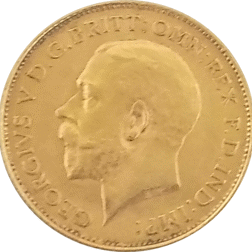 Pre-Owned 1925 UK George V Half Sovereign Gold Coin