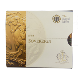 Pre-Owned 2012 UK Carded Full Sovereign Gold Coin