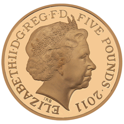 Pre-Owned 2011 Wedding of Prince William and Catherine £5 Proof Gold Coin