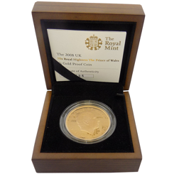 Pre-Owned 2008 'The Prince of Wales' £5 Gold Proof Coin