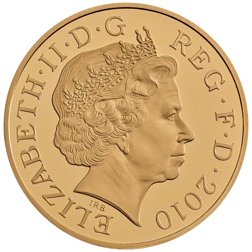 Pre-Owned 2010 'Restoration of the Monarchy' £5 Proof Gold Coin
