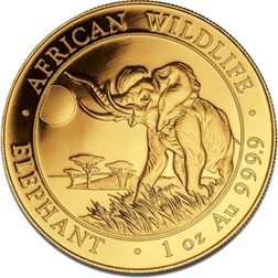 Pre-Owned 2016 Somalian Elephant 1oz Gold Coin