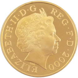 Pre-Owned 2000 UK Millennium Proof Gold Crown Coin