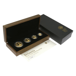 Pre-Owned 2008 UK Britannia Proof Gold 4-Coin Set