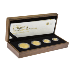 Pre-Owned 2008 UK Britannia Proof Gold 4-Coin Set