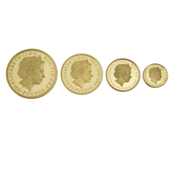 Pre-Owned 2008 UK Britannia Proof Gold 4-Coin Set