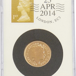 Pre-Owned 2014 UK Date Stamp Full Sovereign Gold Coin