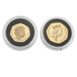Pre-Owned 1998 & 1992/93 UK EEC Gold Proof 50p 2 Coin Set