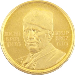 Pre-Owned 1973 Yugoslavian 1/4oz Commemorative Gold Medal
