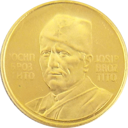 Pre-Owned 1973 Yugoslavian 4.9g Commemorative Gold Coin