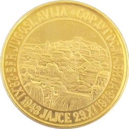 Pre-Owned 1973 Yugoslavian 4.9g Commemorative Gold Coin