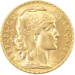 Pre-Owned 1911 French 20 Franc 'Rooster' Gold Coin | Out Of Stock