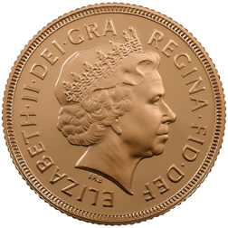 Pre-Owned 2001 UK Proof Design Full Sovereign Gold Coin