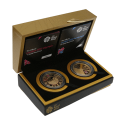 Pre-Owned 2012 UK Olympic & Paralympic £5 Proof Gold Coin Collection