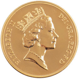 Pre-Owned 1993 UK Brilliant Uncirculated £5 Gold Coin