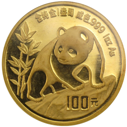 Pre-Owned 1990 Chinese Panda 1oz Gold Coin