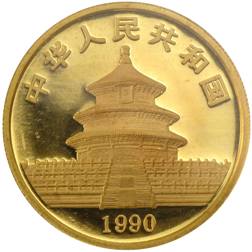Pre-Owned 1990 Chinese Panda 1oz Gold Coin