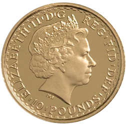 Pre-Owned 2005 UK Britannia 1/10oz Proof Design Gold Coin