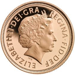 Pre-Owned 2003 UK Half Sovereign Proof Design Gold Coin