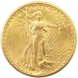 Pre-Owned 1925 USA St Gaudens Double Eagle $20 Gold Coin