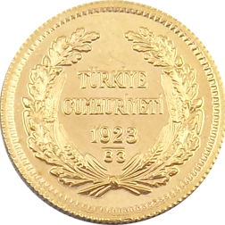 Pre-Owned Turkish 100 Kurush Ataturk Gold Coin - Mixed Dates