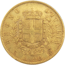 Pre-Owned Italian 20 Lire Gold Coin - Mixed Dates